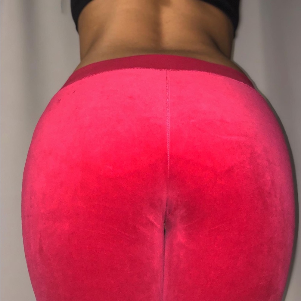 Hot Pink Velour Bottoms